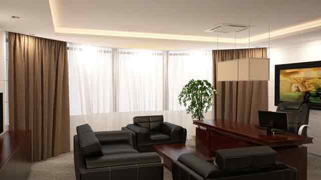 types of curtains for offices