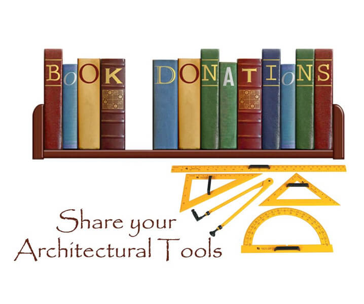 architecture books donation