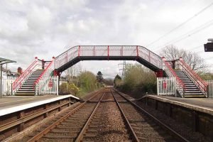 Footbridge Llanfairpwll station, Anglesey