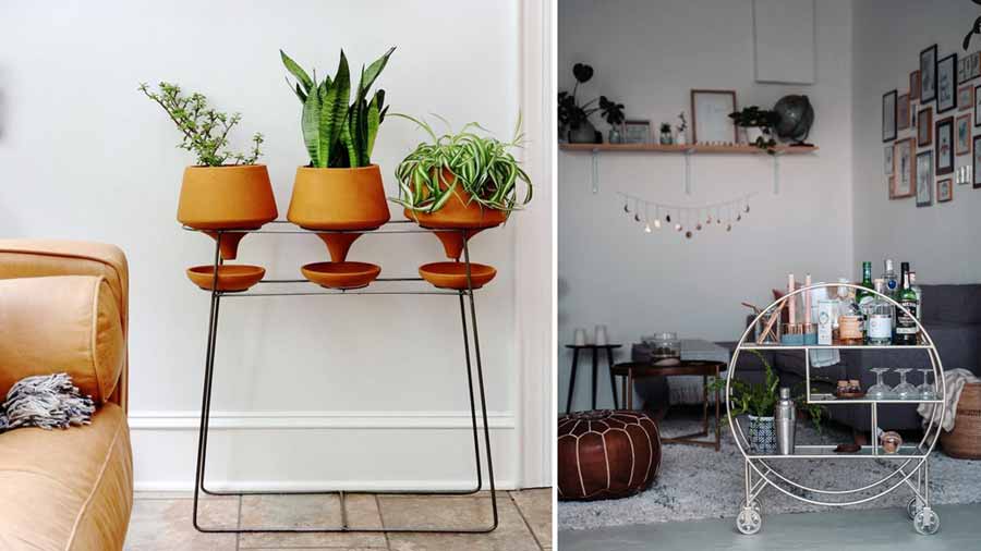 4. Use Consoles or Stylish Stands with Pots - decorate your home