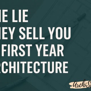The lie they sell you in first year architecture