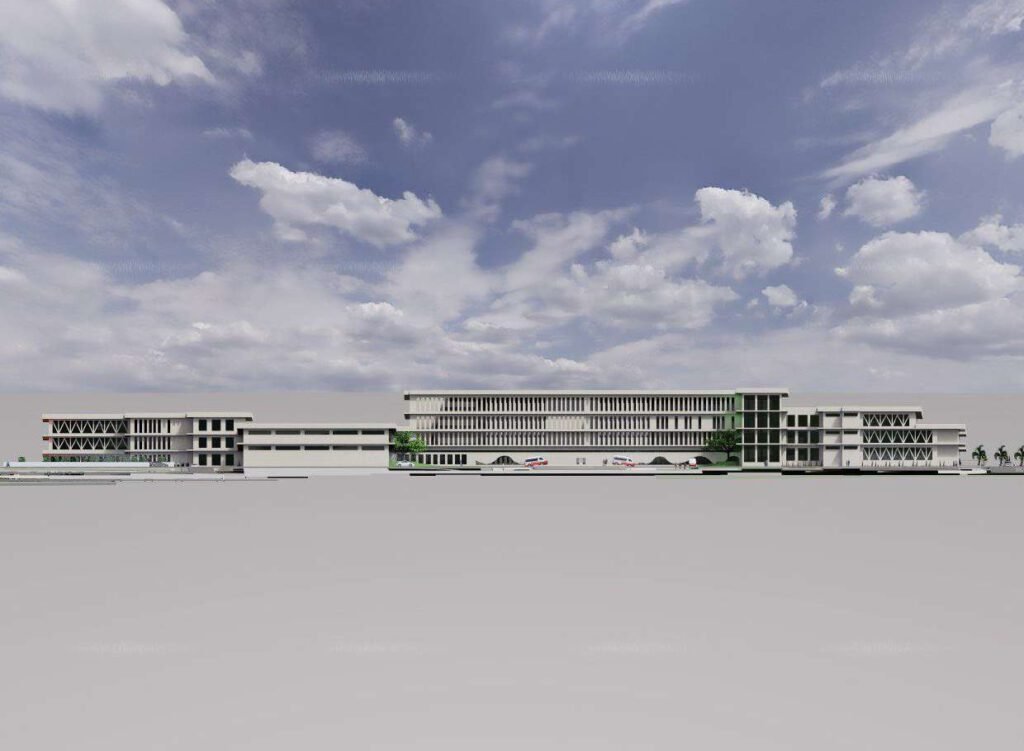 Cross section - Hospital Design Project